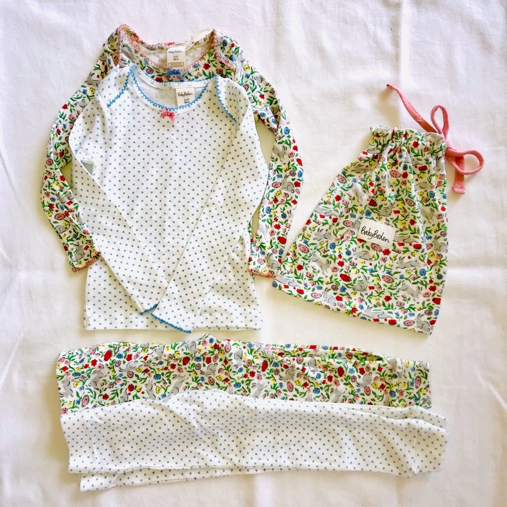 NWT Mini Boden pointelle top & legging set